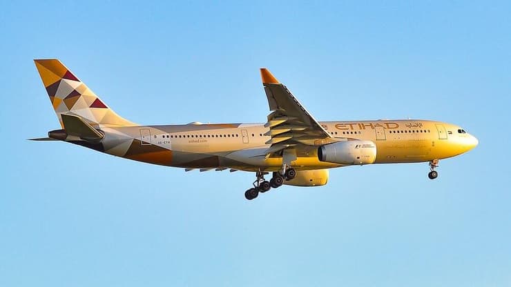 מטוס של איתיחאד איירווייז (צילום: Vytautas Kielaitis / shutterstock) מטוס של איתיחאד איירווייז