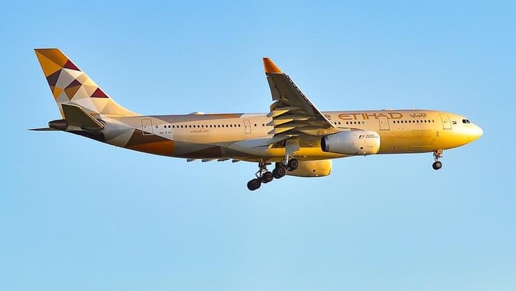 מטוס של איתיחאד איירווייז (צילום: Vytautas Kielaitis / shutterstock) מטוס של איתיחאד איירווייז