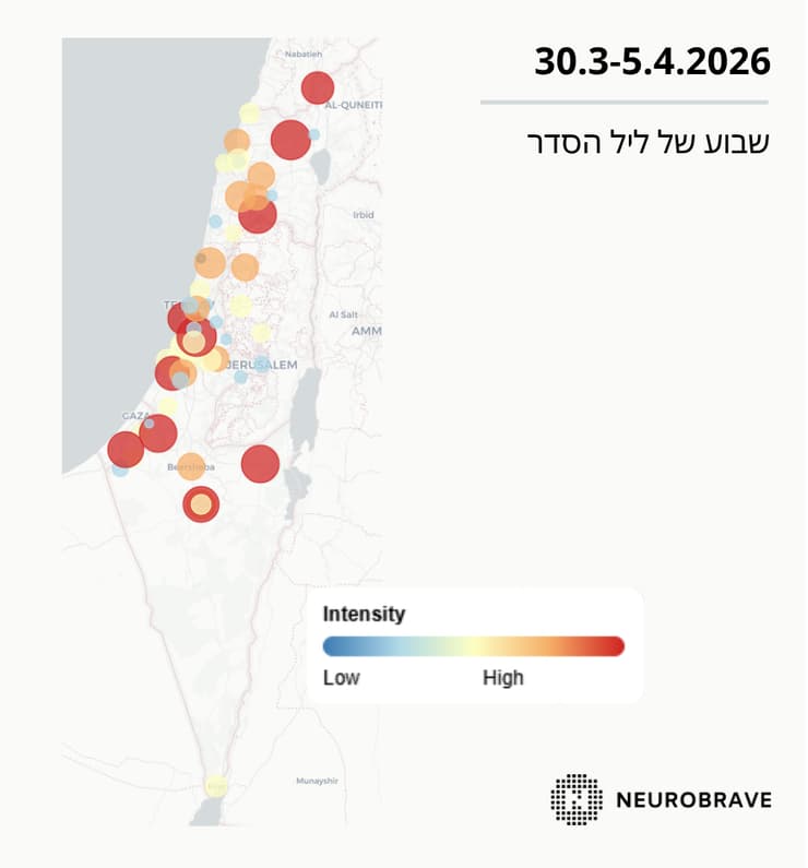 נתוני המתח לקראת ליל הסדר