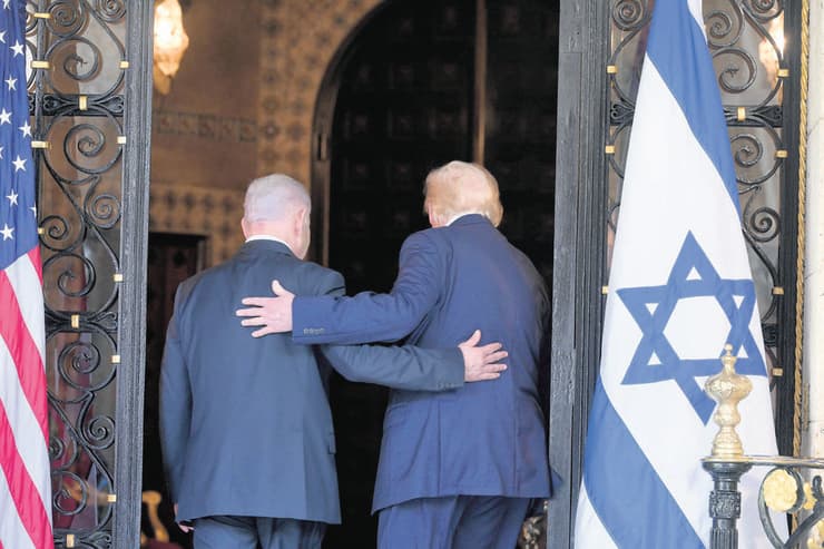 דונלד טראמפ ובנימין נתניהו בפלורידה