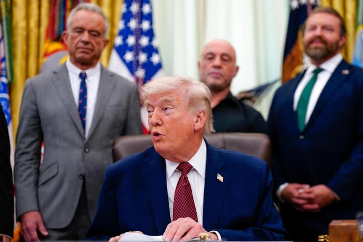 נשיא ארה"ב דונלד טראמפ בבית הלבן