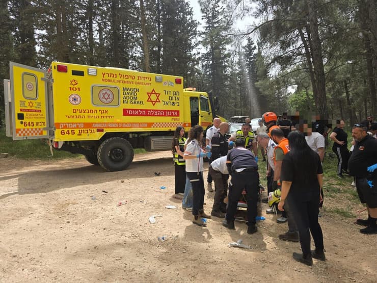 צעירה במצב אנוש מהתהפכות טרקטורון סמוך ליער ציפורי