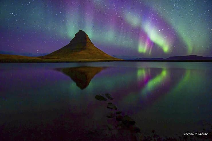 זוהר הקוטב הצפוני באיסלנד