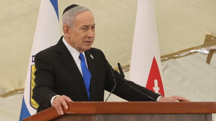 רה"מ בנימין נתניהו בטקס יום הזיכרון בבית יד לבנים