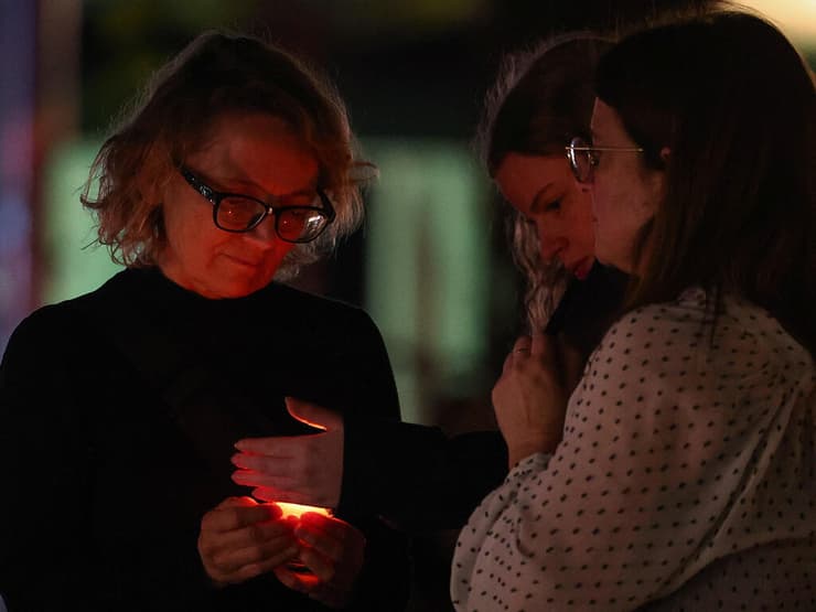 דקת דומייה בתל אביב לזכר חללי מערכות ישראל