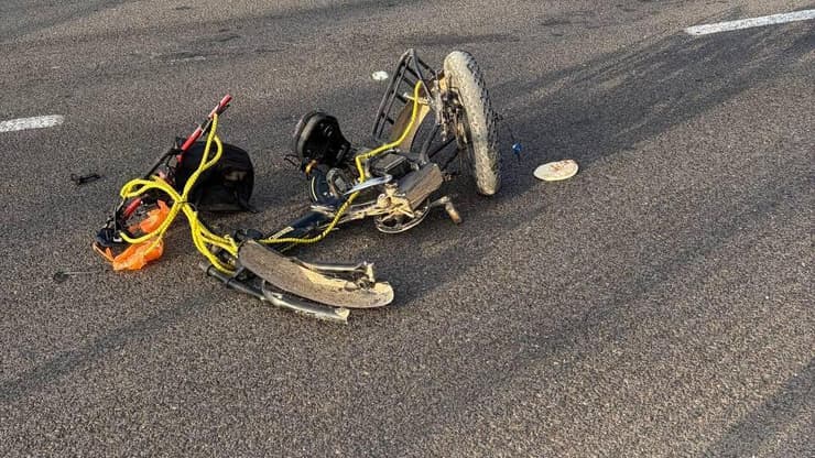 זירת התאונה בקריית ארבע