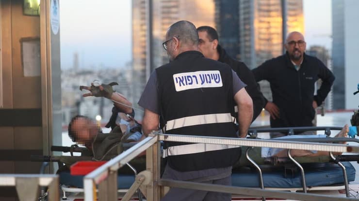 ח', לוחם צה"ל במילואים שנפצע בלבנון, עם נחיתת המסוק באיכילוב