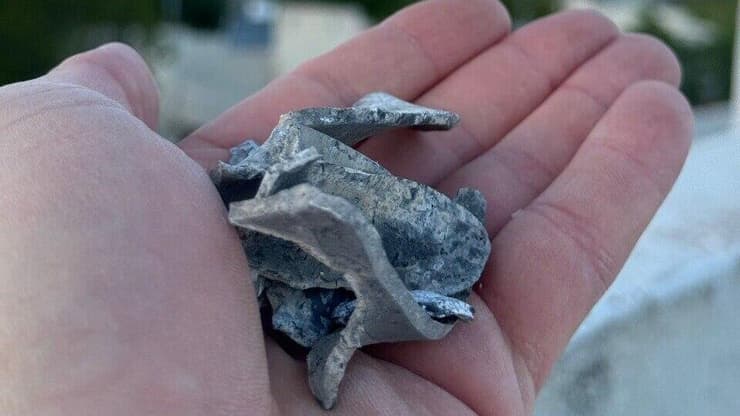 רסיסי יירוט כטב"מ ששוגר מלבנון בשמי הגליל