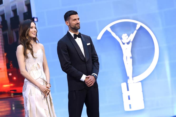 נובאק ג'וקוביץ' איילין גו בטקס פרסי הספורט העולמי של לוריוס