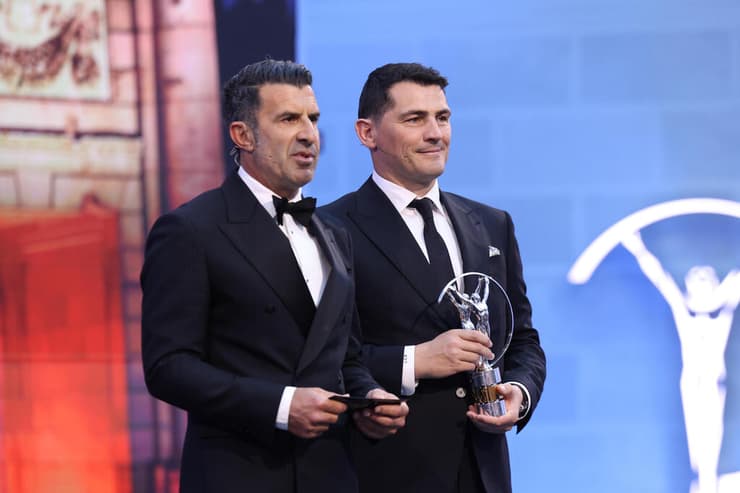 לואיס פיגו איקר קסיאס בטקס פרסי הספורט העולמי של לוריוס