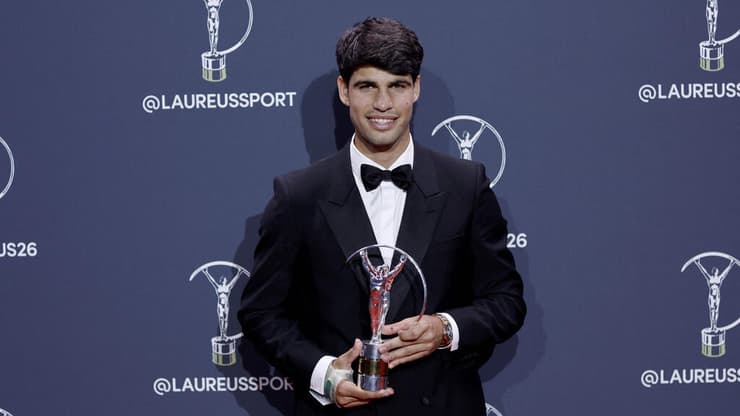 קרלוס אלקראס בטקס פרסי הספורט העולמי של לוריוס