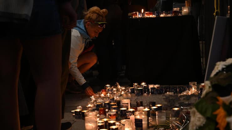 הפגנה בזירת הרצח בפתח תקווה