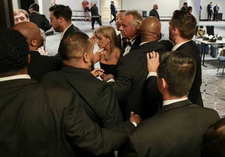 אנשי השירות החשאי בבית הלבן אחרי שטראמפ פונה