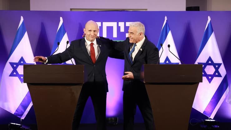 צילום: דנה קופל מסע"ת משותפת של יאיר לפיד ונפתלי בנט