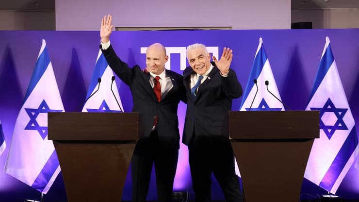 צילום: דנה קופל מסע"ת משותפת של יאיר לפיד ונפתלי בנט