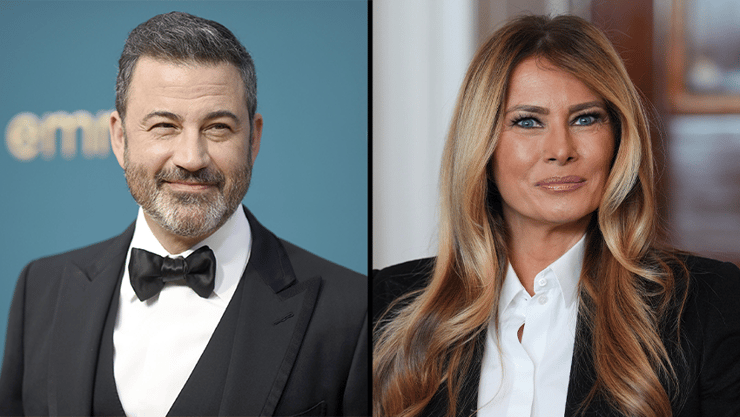 מלניה טראמפ בבית הלבן ג'ימי קימל