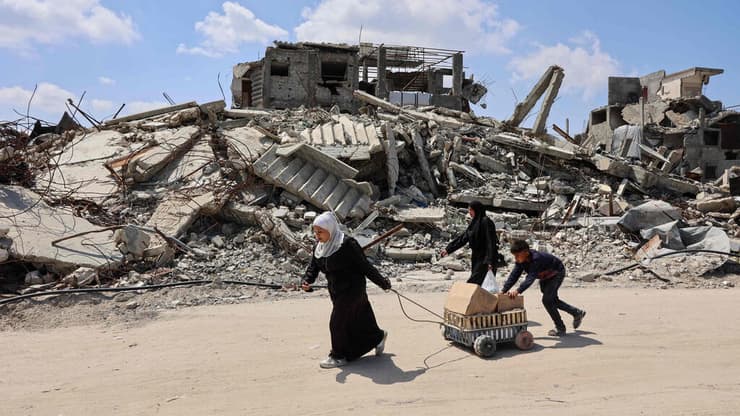 ההרס במחנה הפליטים ג'בלייה שבצפון רצועת עזה