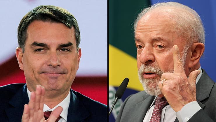 נשיא ברזיל לואיס אינסיו לולה דה סילבה ו מועמד לנשיאות פלאביו בולסונרו