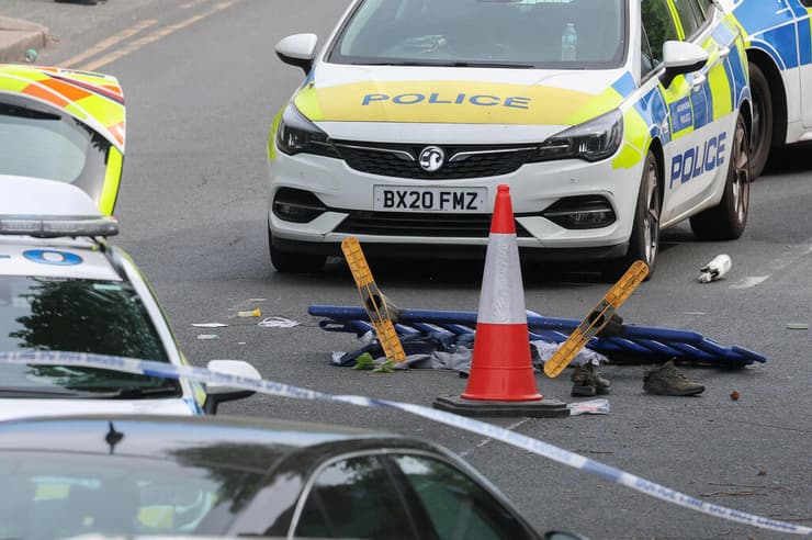 זירת דקירה פיגוע לונדון בריטניה נגד הקהילה היהודית יהודים בשכונת גולדרס גרין