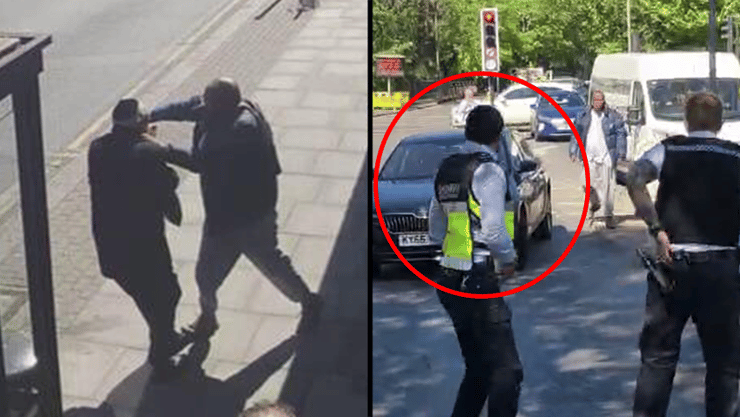 תיעוד: רגעי הנטרול והמעצר של המחבל שדקר שני יהודים מחוץ לבית כנסת בלונדון