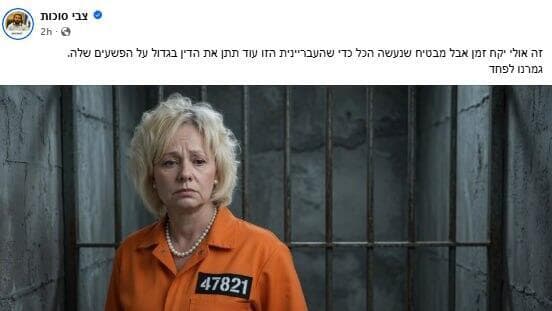 פוסט פייסבוק של צבי סוכות