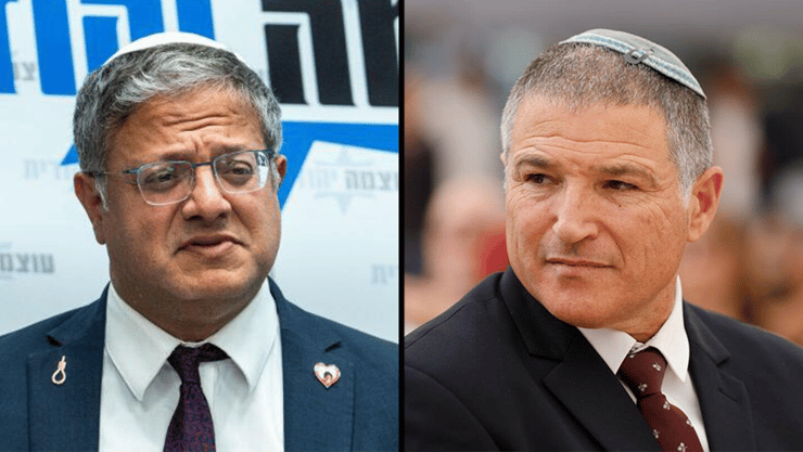 דוד זיני איתמר בן גביר (צילום: אוליבייה פיטוסי, שלו שלום) דוד זיני איתמר בן גביר