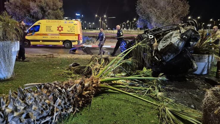 תאונת דרכים קטלנית ברחוב רחבעם זאבי בראשון לציון
