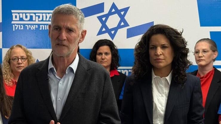 יאיר גולן ומורן זר קצנשטיין, מייסדת ״בונות אלטרנטיבה״ שמצטרפת למפלגת הדמוקרטים