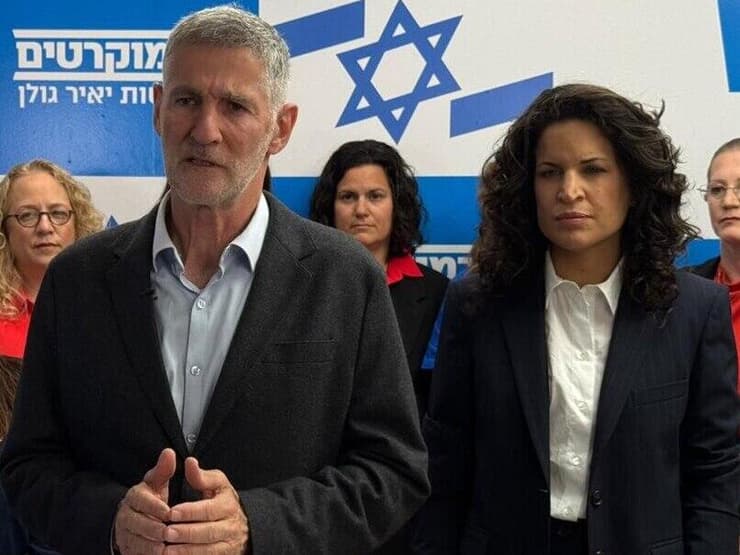 יאיר גולן ומורן זר קצנשטיין, מייסדת ״בונות אלטרנטיבה״ שמצטרפת למפלגת הדמוקרטים