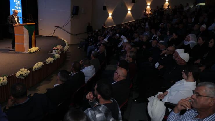 מסיבת עיתונאים בראשות וג'די סרחאן