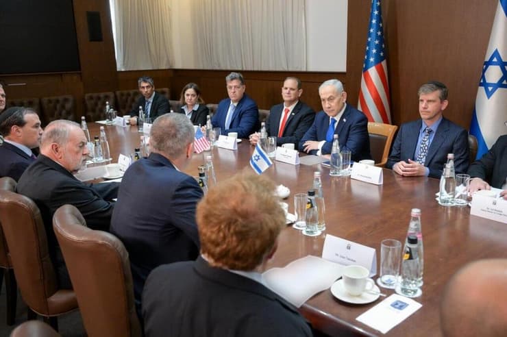 נתניהו עם מנכ"ל מועצת השלום