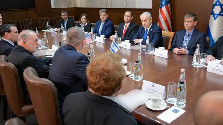 נתניהו עם מנכ"ל מועצת השלום