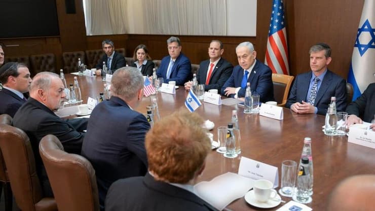 נתניהו עם מנכ"ל מועצת השלום