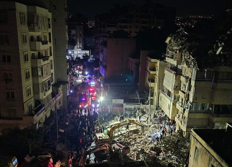בצה"ל מעוניינים לחדש את התקיפות. פגיעה בביירות (צילום: AFP) פגיעה בביירות בלבנון