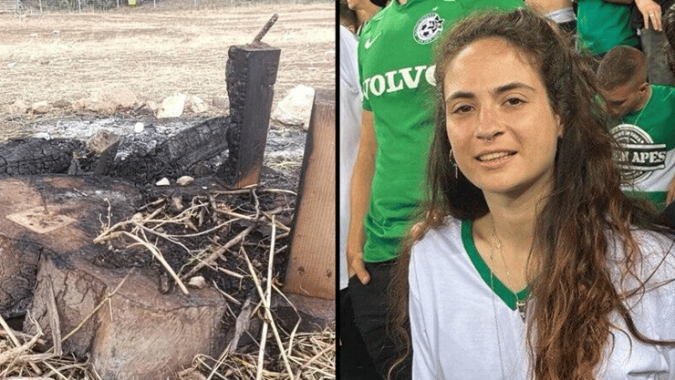 פינת ההנצחה של ענבר היימן ז"ל במושבה בבנימניה