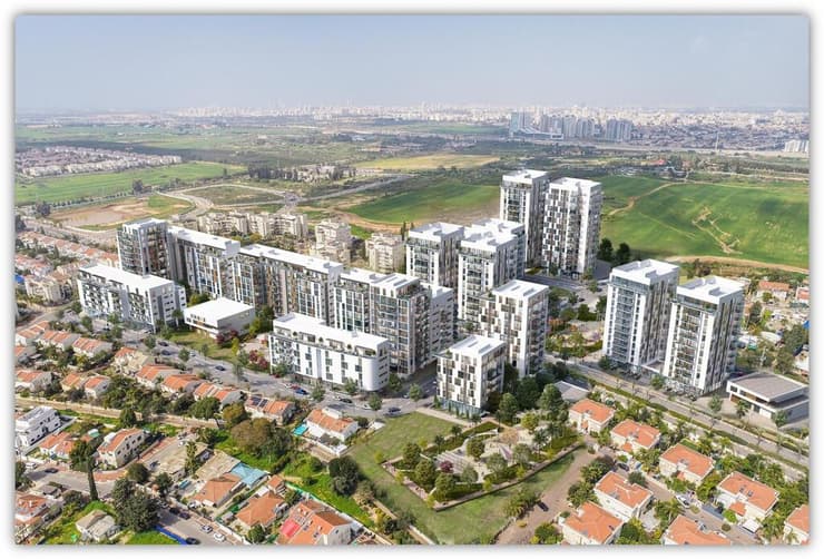 הדמיית פינוי בינוי במתחם מרגולין בנס ציונה 