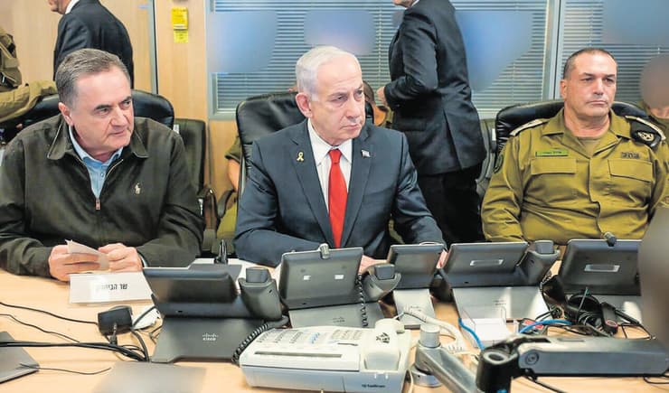 הרמטכ"ל אייל זמיר, ראש הממשלה בנימין נתניהו ושר הביטחון ישראל כ"ץ