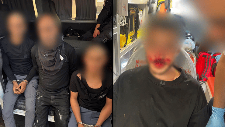 הקורבן והחשודים באירוע תקיפה סמוך לבלומפילד 