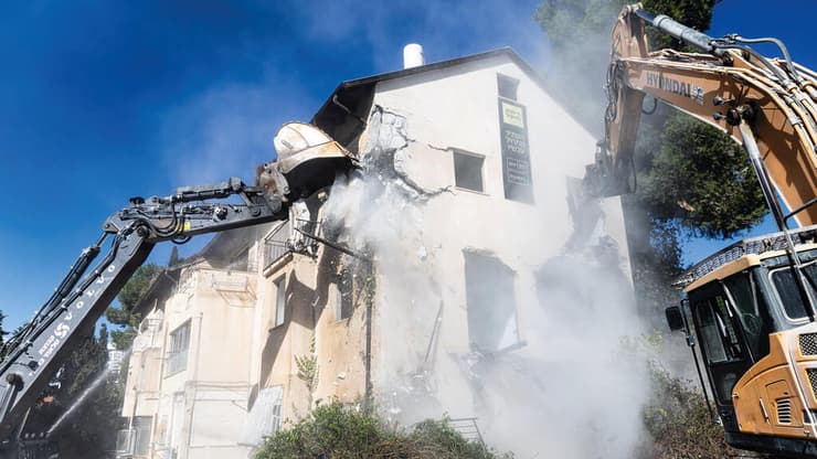 התחדשות עירונית בירושלים: הריסת מבנים ישנים בפרויקט רובע היובל (צילום: גיל מגלד) התחדשות עירונית בירושלים: הריסת מבנים ישנים בפרויקט רובע היובל