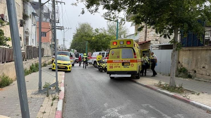 זירת אירוע אלימות ברמלה