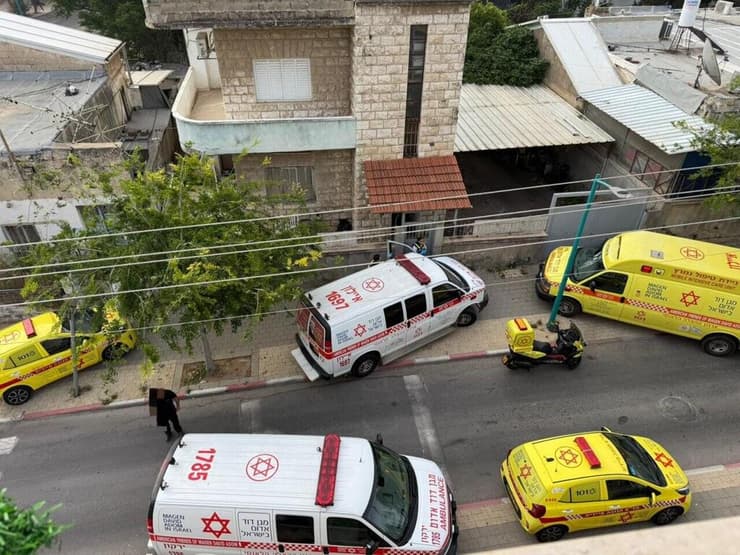 זירת אירוע אלימות ברמלה