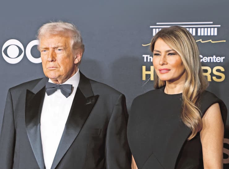 מלאניה ודונלד טראמפ (צילום: Taylor Hill/Getty Images) מלאניה ודונלד טראמפ