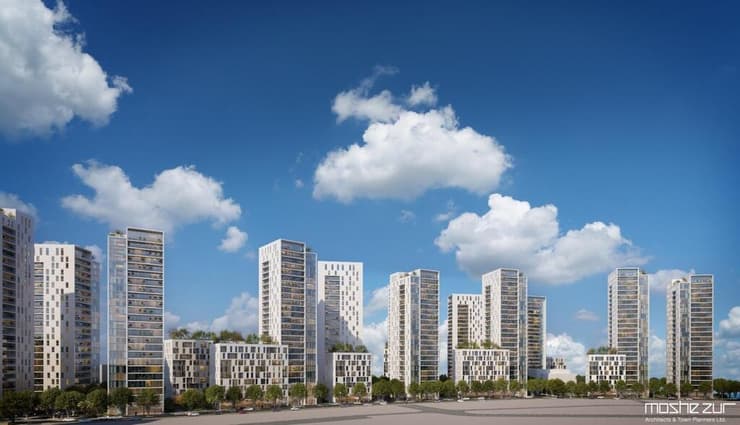 תוכנית מתחם יוספטל רמלה (הדמיה: משה צור אדריכלים) תוכנית מתחם יוספטל רמלה