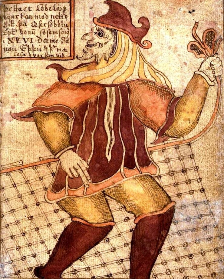 לוקי, אל תכסיסן וערמומי במיתולוגיה הנורדית (איור מתוך ספר איסלנדי מהמאה ה-18) (איור: Wikipedia) לוקי, אל תכסיסן וערמומי במיתולוגיה הנורדית (איור מתוך ספר איסלנדי מהמאה ה-18)