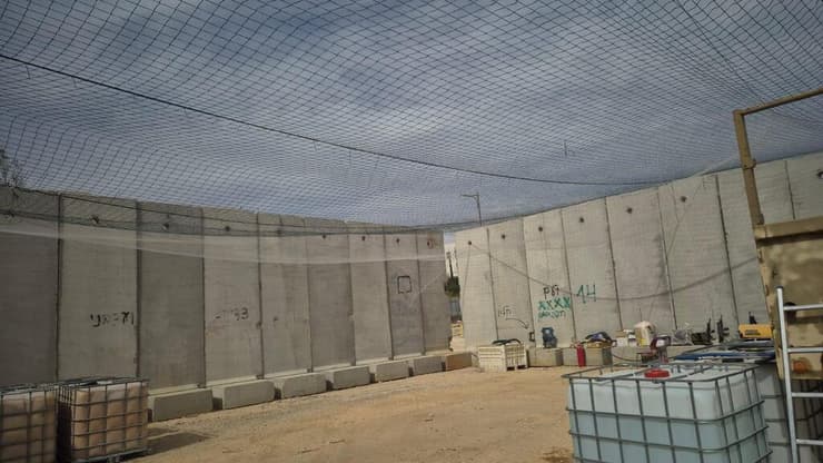 צילום: דובר צה"ל רשתות התיל נגד איום הרחפנים מלבנון
