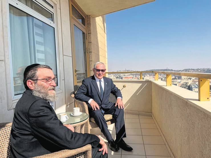 בנימין נתניהו ומשה גפני