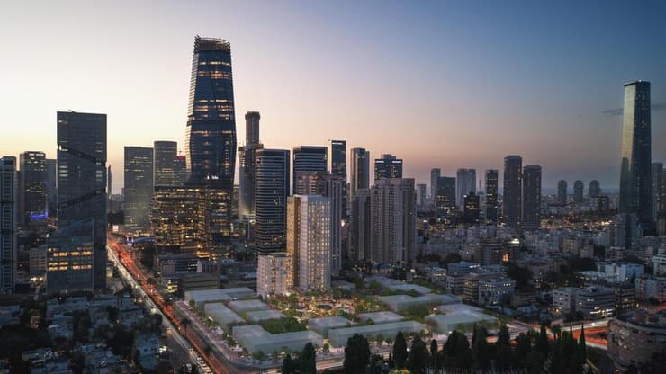הדמיית פרויקט SQUARE TLV בתל אביב (הדמיה: DIVISION ) דמיית פרויקט SQUARE TLV בתל אביב