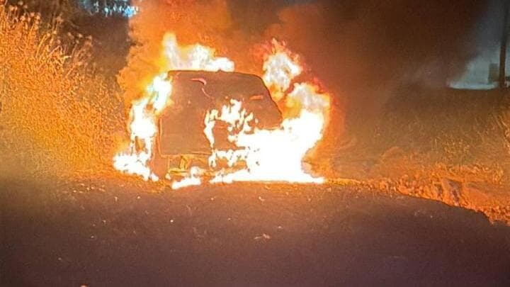 הרכב הבוער שבו נמצאה מרלין אלטורי הרכב הבוער בו נמצאה מרלין אלטורי
