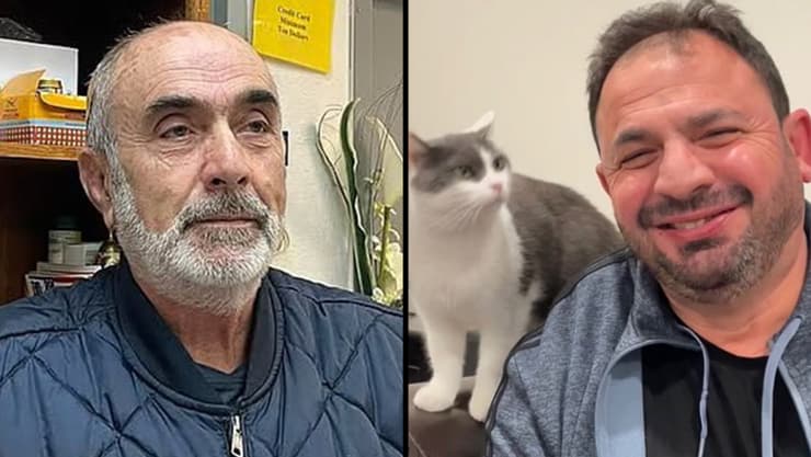 נאדר עווד (מימין) ומנסור קאזיהה, שנרצחו במגרש החנייה ארה"ב קליפורניה סן דייגו פיגוע ב מסגד נרצחים בצד ימין נאדר עוואד בצד שמאל מנסור קאזיהה