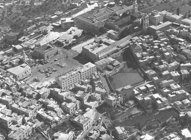 מרכז העיר בית לחם ב-1970. העיר שסביבה נרקמה עלילת מגילת רות (צילום: משה מילנר, אוסף התצלומים הלאומי) מרכז העיר בית לחם ב-1970